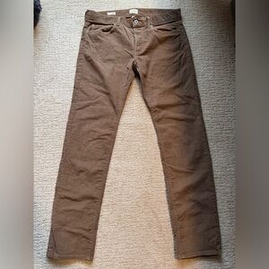 J. Crew Men's Corduroy Pants in Brown